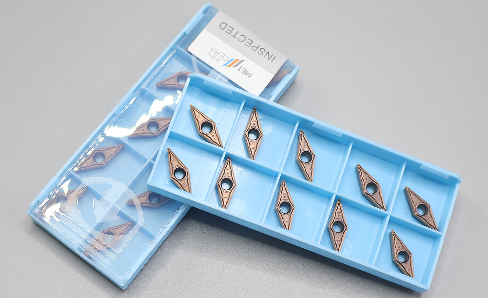 Carbide xoay inserts Rhombic 35 ° phủ lợp máy quay Carbide inserts cho chế biến hoàn thiện trên Stainl VBMT110304