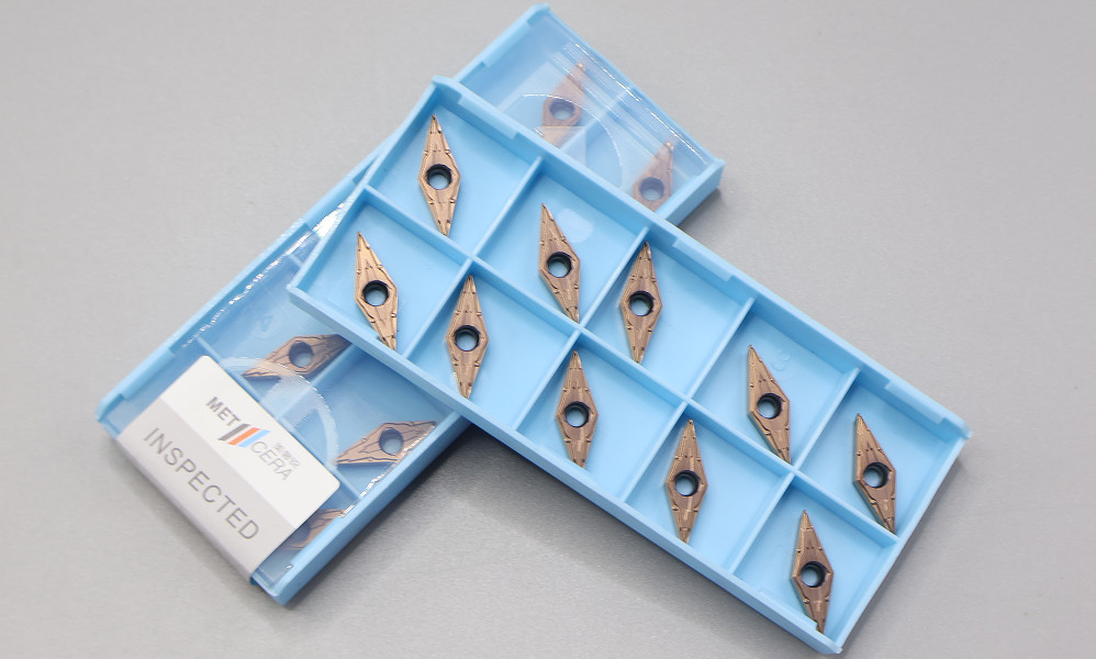 Carbide xoay inserts Rhombic 35 ° lớp phủ Lathe Carbide inserts cho xử lý hoàn thiện trên Stainl VBMT110304