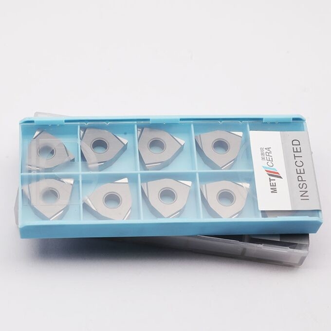 PVD Fine Finishing Coating CNC Cermet Insert For Machining Steel Turning Insert WNGG080404R-S