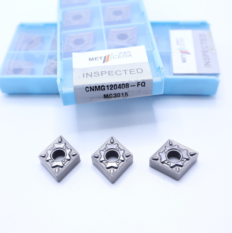 HRA92.5 Khó CNMG120408-FQ Máy quay CNC xoắn bên ngoài Chèn lớp MC3015 Chèn Cermet không phủ