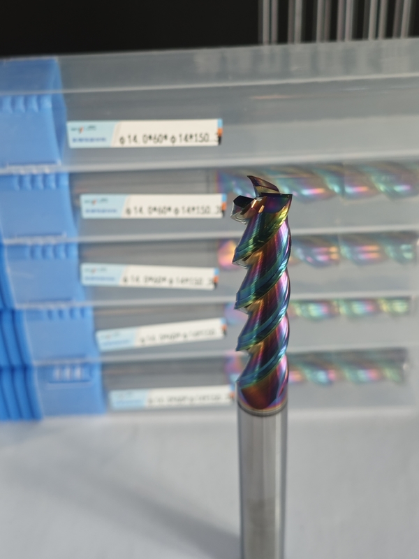 MAE PLUS Long Length Carbide EndMill cho kim loại không sắt Ống máy chế biến nhôm và đồng 14mm φ14.0 x 60 x φ14 x 150mm