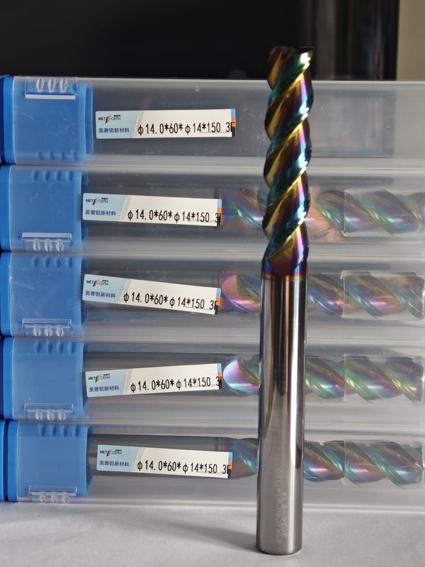 MAE PLUS Long Length Carbide EndMill cho kim loại không sắt Ống máy chế biến nhôm và đồng 14mm φ14.0 x 60 x φ14 x 150mm
