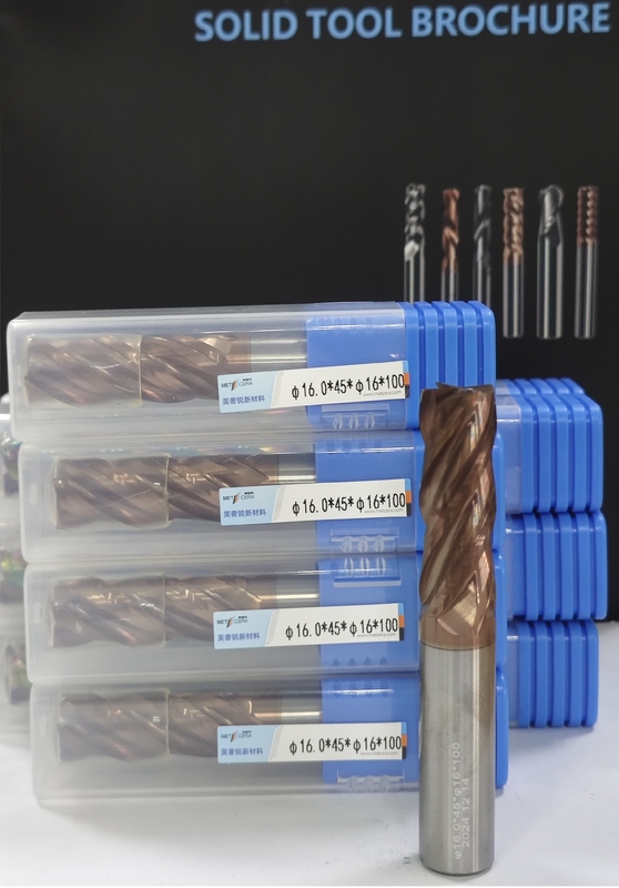 MPE4 φ16.0 x 45x φ16 x 100mm Dao phay cacbua rắn 4 Máy nghiền sáo phẳng Máy cắt CNC