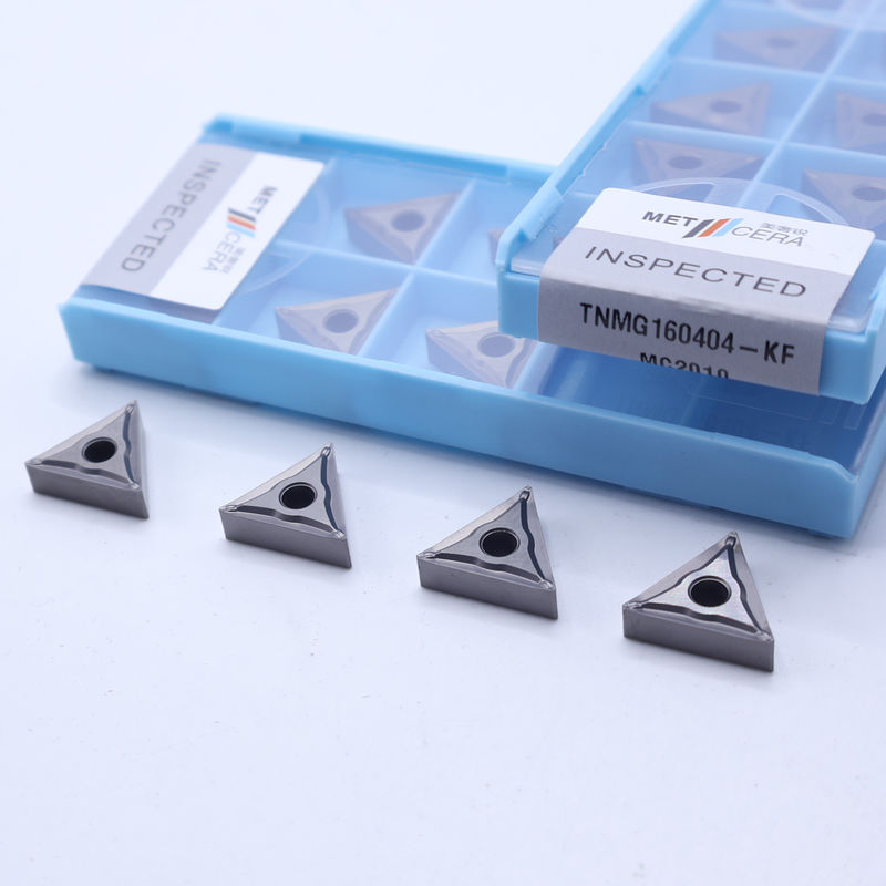 TiCN Cermet không có lớp phủ, đệm xoắn TNMG160404-KF MC2010 với độ cứng HRA92.5 cho xoắn bên ngoài