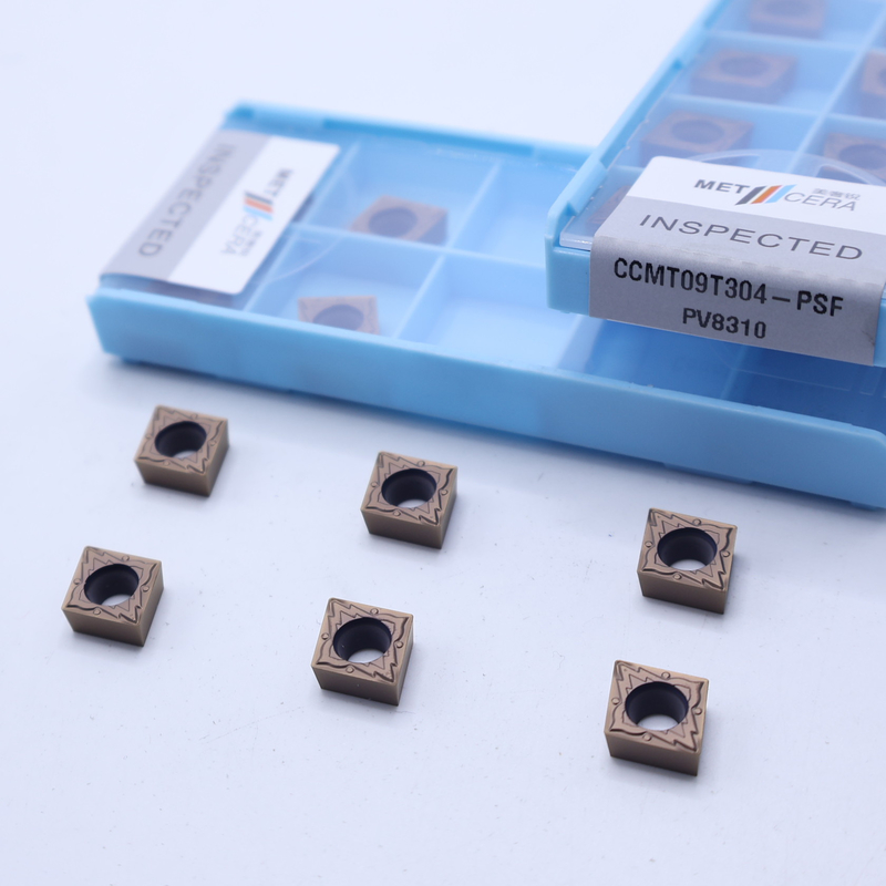 CCMT09T304 CNC Carbide Đặt xoay cho kết thúc cắt thép và hợp kim, PVD phủ đắp, CCMT cho công cụ xoay xoay