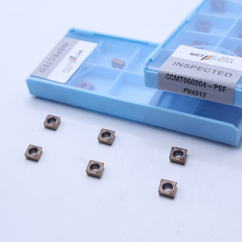 CNC Carbide Turn Inserts, PVD phủ Carbide Turning Insert cho máy cầm công cụ máy quay, CCMT060204