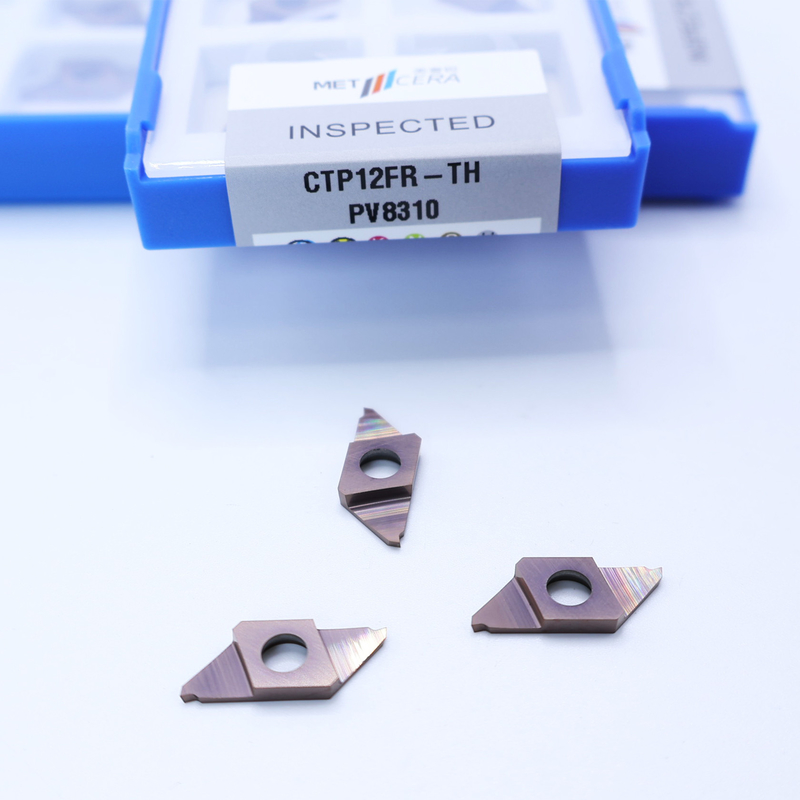Lớp PV8310 Cemented Carbide CNC Carbide Insert cho CTP cắt giảm PVD phủ PVD tách ra CTP12FR-TH