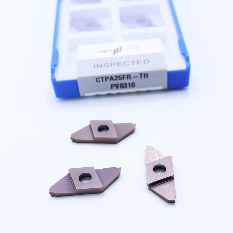 Chiết xuất chính xác PVD được sơn bằng cacbít Chọn mục cho thép không gỉ và thép gia công cắt chính xác CTPA25FR-TH