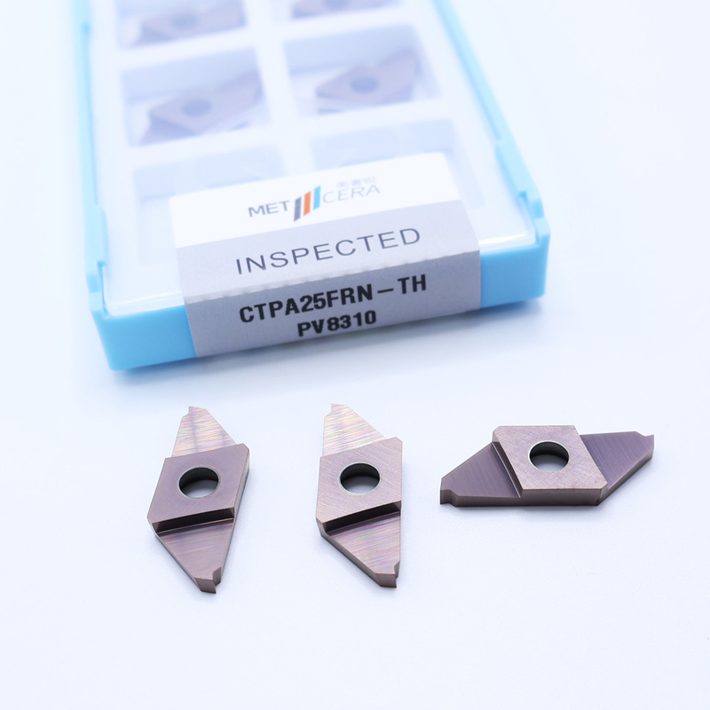 Chuyên nghiệp PVD phủ Carbide tách ra Cỏ có thể chỉ mục CTPA25FRN-TH cho gia công thép và thép không gỉ