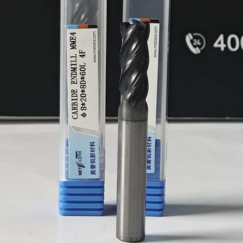 ZrN lớp phủ MME4 thép không gỉ máy cắt mài 8mm φ8.0x20x8Dx60mm cho và máy móc chính xác