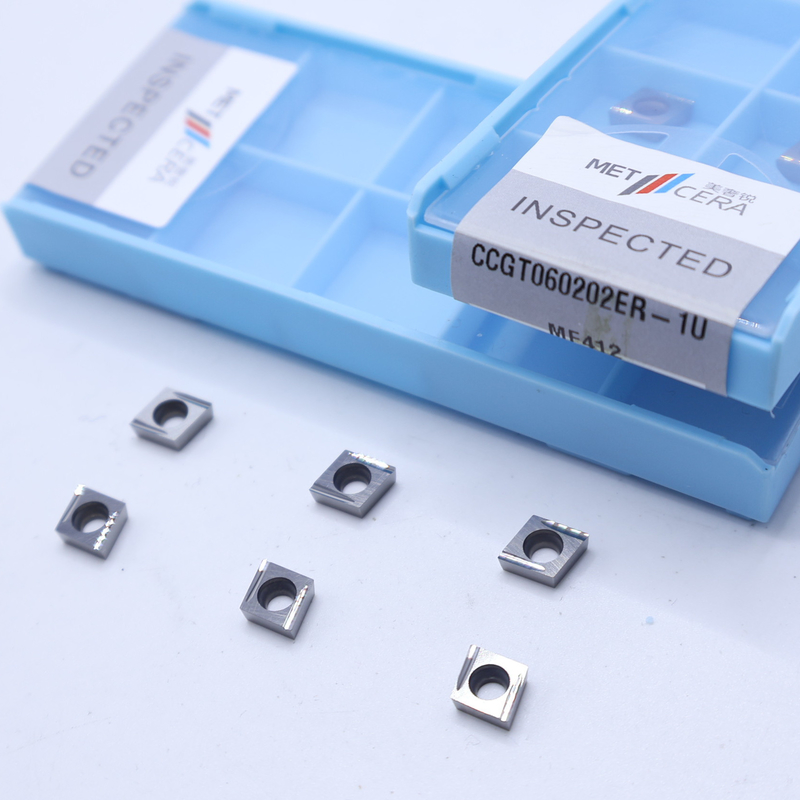Carbide Internal Turning Insert cho thép CCGT06 Boring Insert HRA92.4 Độ cứng Low Feed Positive Insert CCGT060202ER-1U