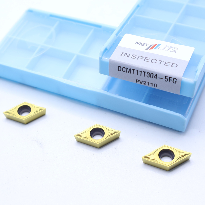 DCMT07 DCMT11 Đặt Cermet vào máy phá chip 5FG để xoay bên ngoài và bên trong thép