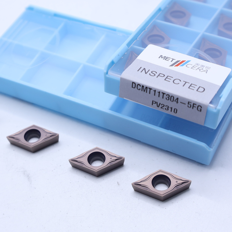 DCMT07 DCMT11 Đặt Cermet vào máy phá chip 5FG để xoay bên ngoài và bên trong thép