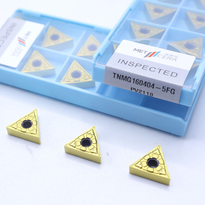 TiCN Cermet CNC Đặt quay với 5FG Chip Breaker để chống mòn trong gia công