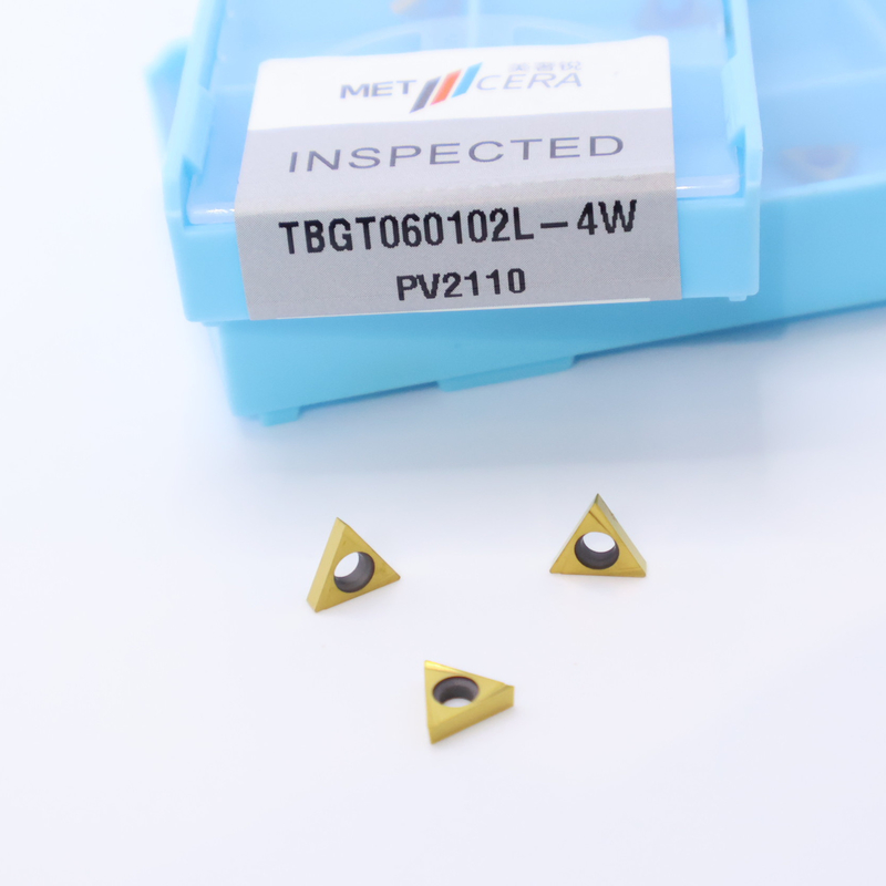 TPGT06 TPGT08 TPGT09 TPGT10 TPGT11 Các thiết bị nhúng quay CNC Cermet không phủ lớp phủ 4W Chip Breaker