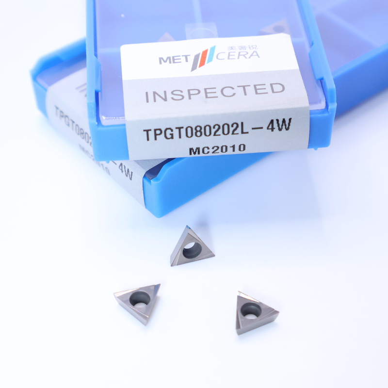TPGT06 TPGT08 TPGT09 TPGT10 TPGT11 Các thiết bị nhúng quay CNC Cermet không phủ lớp phủ 4W Chip Breaker