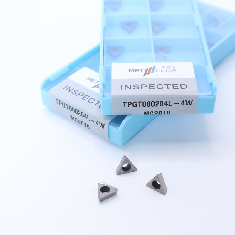 TPGT06 TPGT08 TPGT09 TPGT10 TPGT11 Các thiết bị nhúng quay CNC Cermet không phủ lớp phủ 4W Chip Breaker