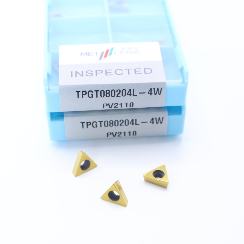 TPGT06 TPGT08 TPGT09 TPGT10 TPGT11 Các thiết bị nhúng quay CNC Cermet không phủ lớp phủ 4W Chip Breaker