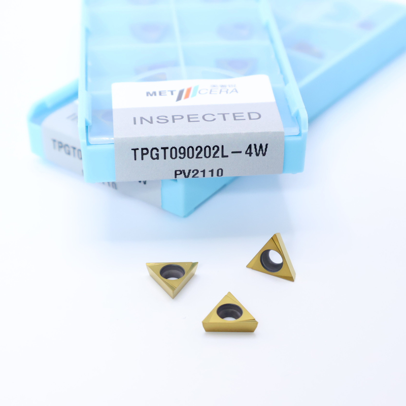 TPGT06 TPGT08 TPGT09 TPGT10 TPGT11 Các thiết bị nhúng quay CNC Cermet không phủ lớp phủ 4W Chip Breaker