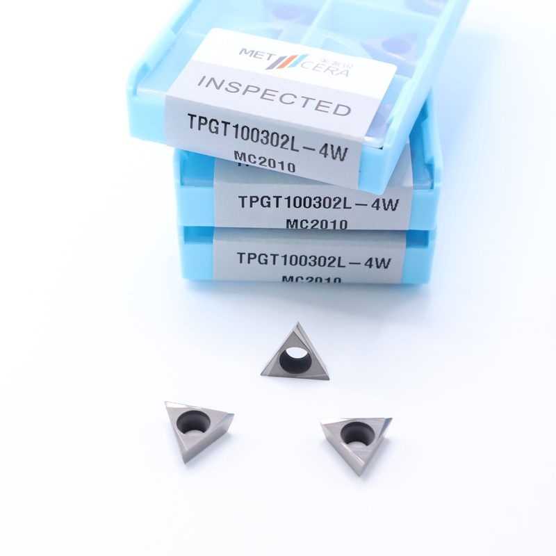 TPGT06 TPGT08 TPGT09 TPGT10 TPGT11 Các thiết bị nhúng quay CNC Cermet không phủ lớp phủ 4W Chip Breaker