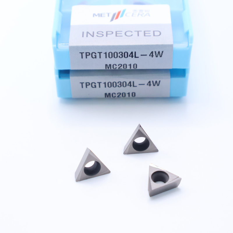 TPGT06 TPGT08 TPGT09 TPGT10 TPGT11 Các thiết bị nhúng quay CNC Cermet không phủ lớp phủ 4W Chip Breaker