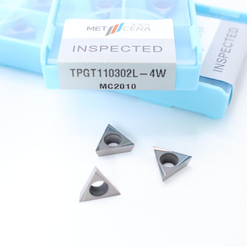 TPGT06 TPGT08 TPGT09 TPGT10 TPGT11 Các thiết bị nhúng quay CNC Cermet không phủ lớp phủ 4W Chip Breaker