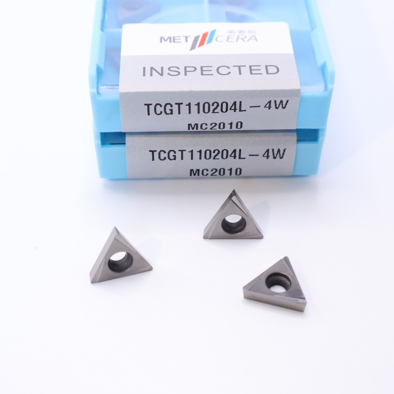 Các phần đính kèm kết thúc thép hợp kim thấp trong máy cắt chip 4W với các phần đính kèm xoay CNC Cermet TCGT11