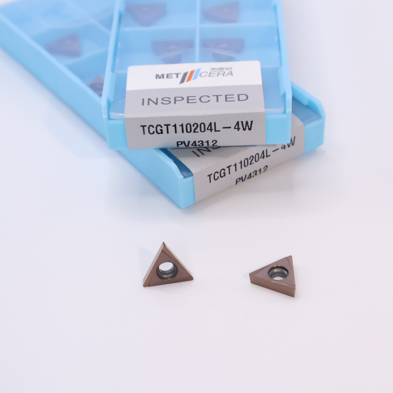 TPGT10 TPGT11 Carbide Turning Inserts cho CNC Turning 4W Chip Breaker trong bạc / đồng