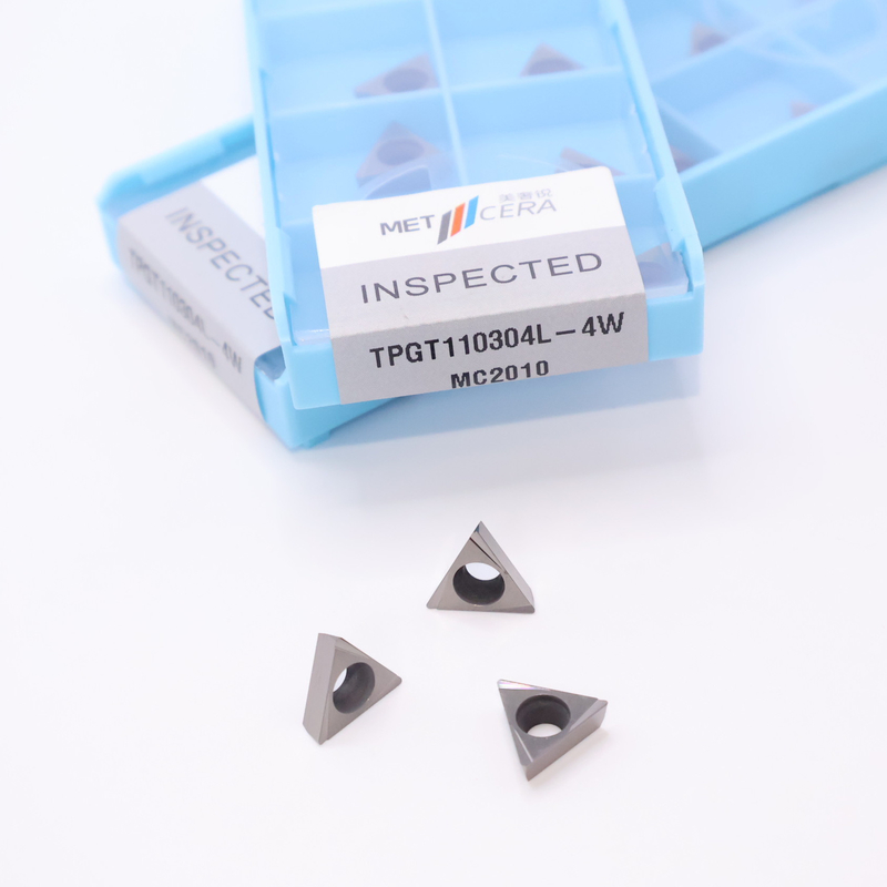 TPGT10 TPGT11 Carbide Turning Inserts cho CNC Turning 4W Chip Breaker trong bạc / đồng