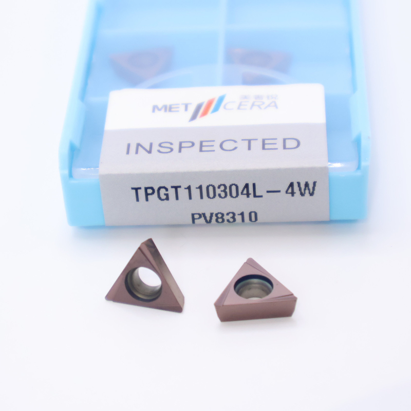 TPGT10 TPGT11 Carbide Turning Inserts cho CNC Turning 4W Chip Breaker trong bạc / đồng