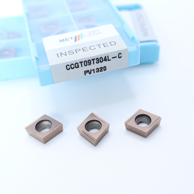 Carbon Steel Workpiece CCGT06 CCG09 Cermet Turning Inserts With Finish And C Finish Chip Breaker Đối với CNC Machining