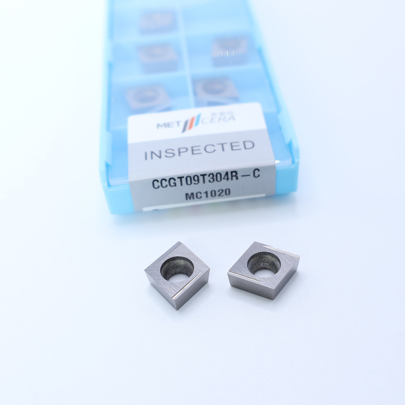 Carbon Steel Workpiece CCGT06 CCG09 Cermet Turning Inserts With Finish And C Finish Chip Breaker Đối với CNC Machining