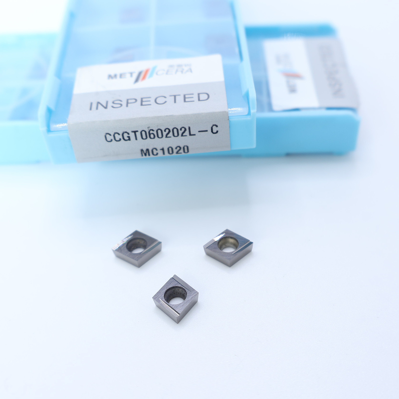 Carbon Steel Workpiece CCGT06 CCG09 Cermet Turning Inserts With Finish And C Finish Chip Breaker Đối với CNC Machining