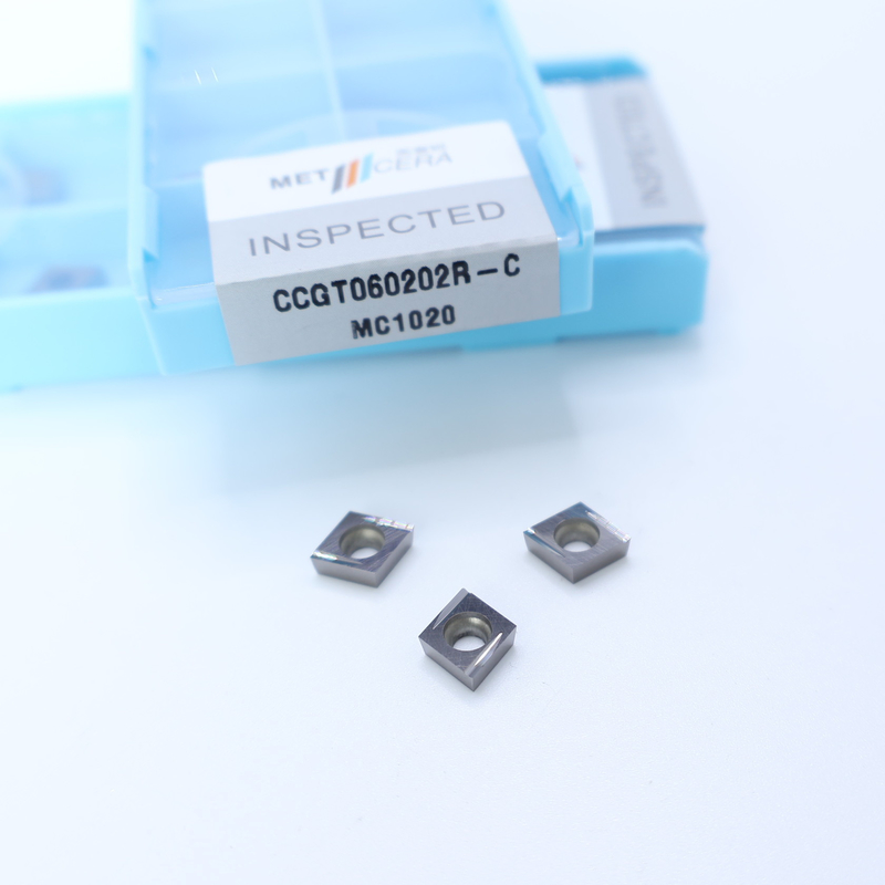 Carbon Steel Workpiece CCGT06 CCG09 Cermet Turning Inserts With Finish And C Finish Chip Breaker Đối với CNC Machining