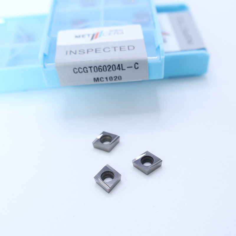 Carbon Steel Workpiece CCGT06 CCG09 Cermet Turning Inserts With Finish And C Finish Chip Breaker Đối với CNC Machining