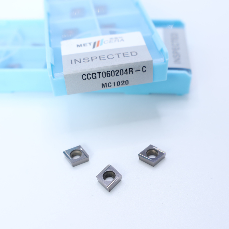 Carbon Steel Workpiece CCGT06 CCG09 Cermet Turning Inserts With Finish And C Finish Chip Breaker Đối với CNC Machining