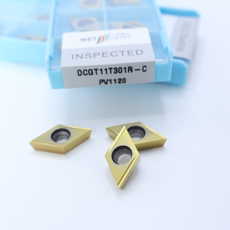 Cermet CNC quay chèn DCGT07 DCGT11 C kết thúc chip Breaker vật liệu kim loại cao mặc chống lợi thế