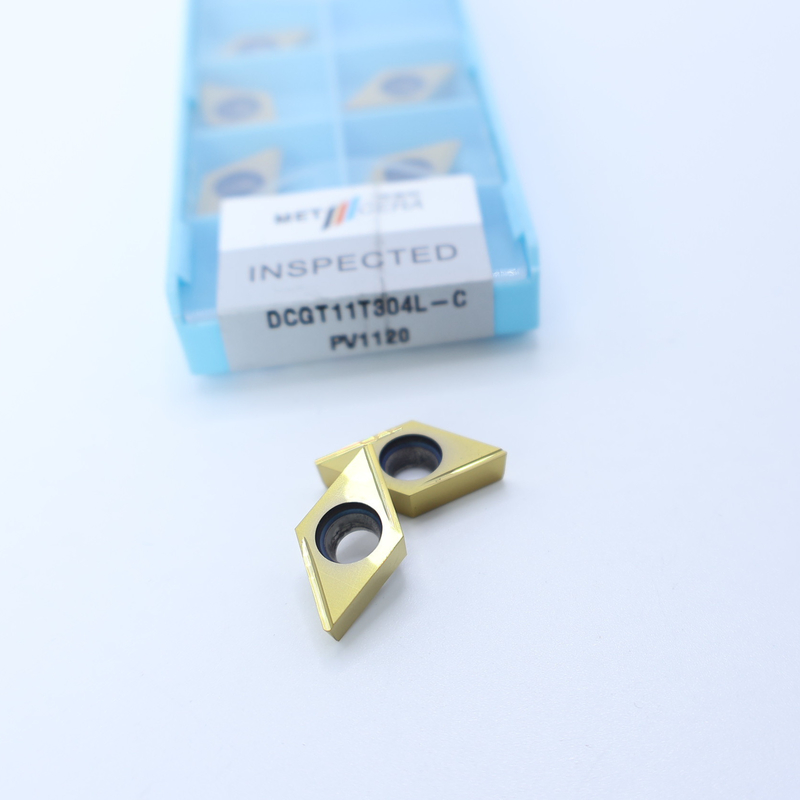 Cermet CNC quay chèn DCGT07 DCGT11 C kết thúc chip Breaker vật liệu kim loại cao mặc chống lợi thế