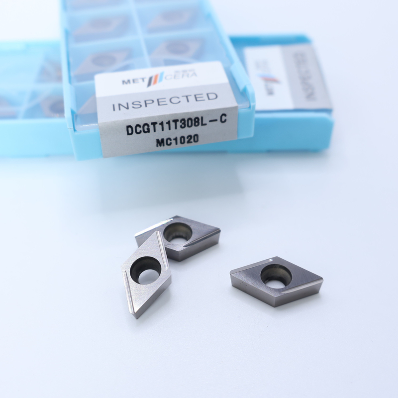 Cermet CNC quay chèn DCGT07 DCGT11 C kết thúc chip Breaker vật liệu kim loại cao mặc chống lợi thế