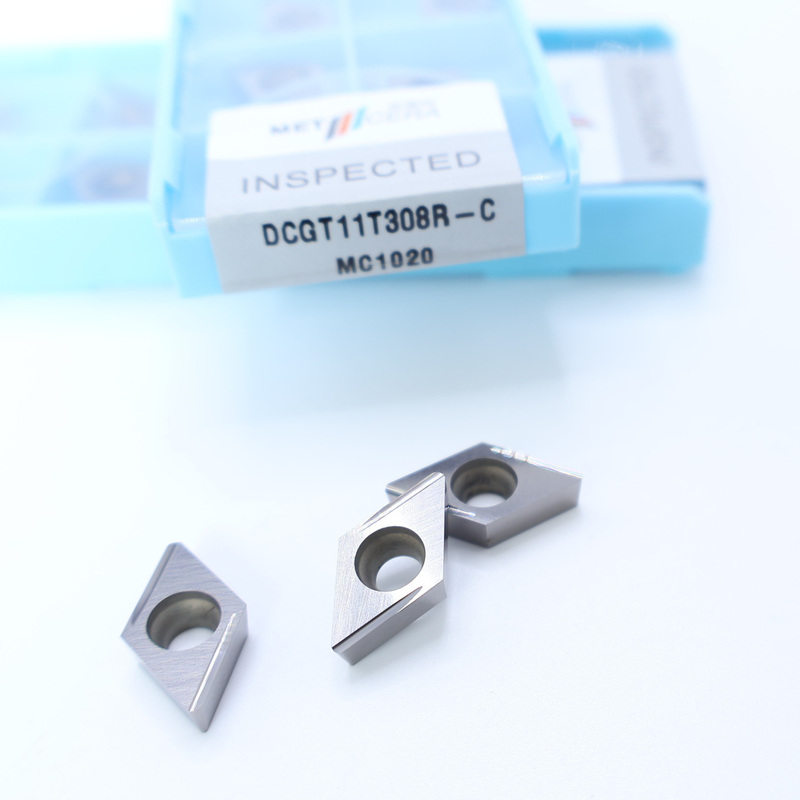 Cermet CNC quay chèn DCGT07 DCGT11 C kết thúc chip Breaker vật liệu kim loại cao mặc chống lợi thế