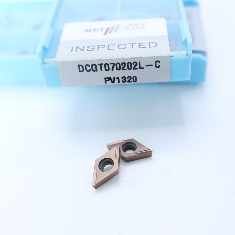 Cermet CNC quay chèn DCGT07 DCGT11 C kết thúc chip Breaker vật liệu kim loại cao mặc chống lợi thế