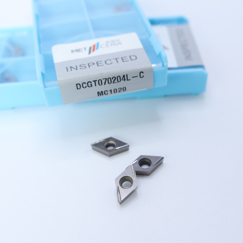 Cermet CNC quay chèn DCGT07 DCGT11 C kết thúc chip Breaker vật liệu kim loại cao mặc chống lợi thế