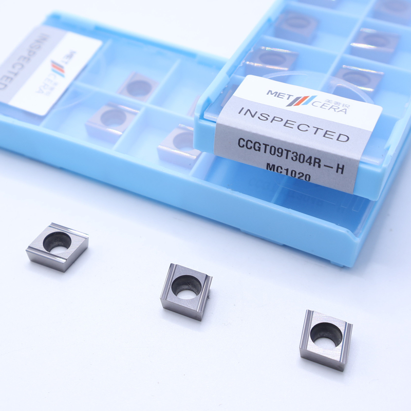 CCGT06 CCGT09 Cermet CNC quay chèn cho vật liệu P, kết thúc chèn với H chip breaker