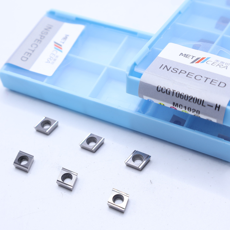 CCGT06 CCGT09 Cermet CNC quay chèn cho vật liệu P, kết thúc chèn với H chip breaker