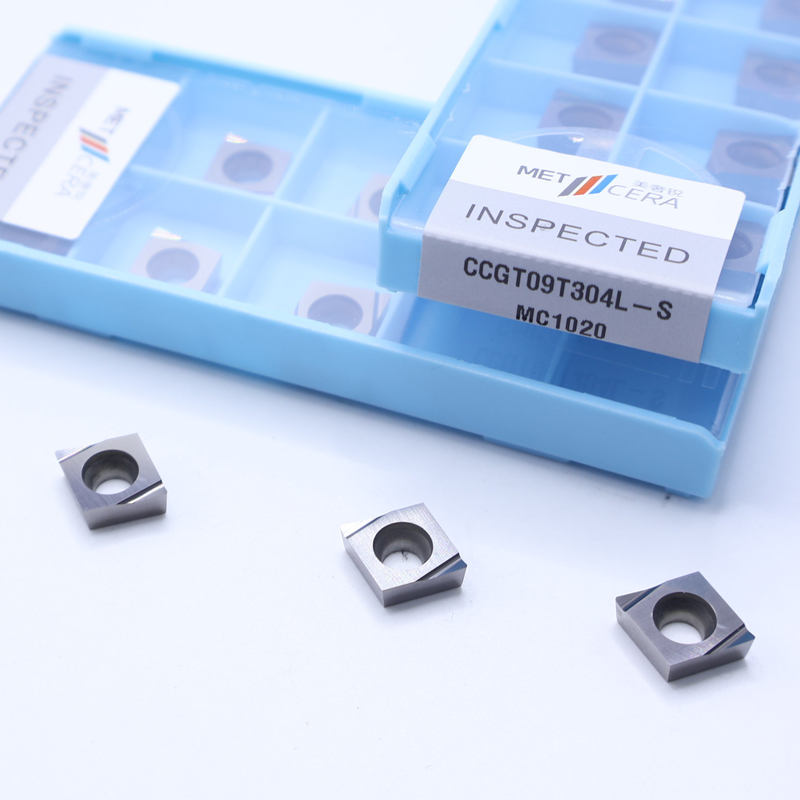 Vật liệu kim loại Kháng mài cao Ưu điểm Cổ phần quay CNC Cermet CCGT03 CCGT06 CCGT09 với S Finish Chip Breaker