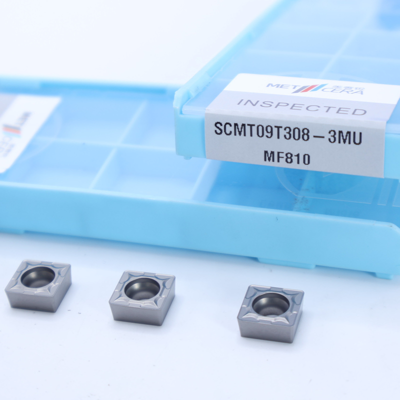 MF810 Grade Carbide Turning Insert SCMT09T CNC âm với 3MU Semifinished Chipbreaker