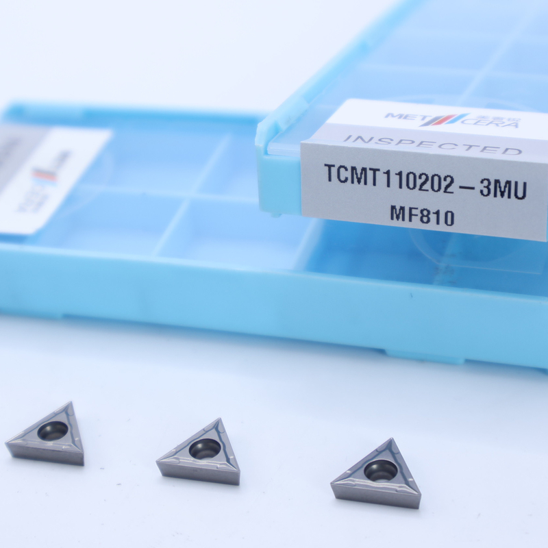 Mức MF810 Vỏ xoắn Carbide bạc TCMT09 TCMT11 TCMT16 Vỏ xoắn CNC tích cực với máy phá chip bán kết thúc 3MU