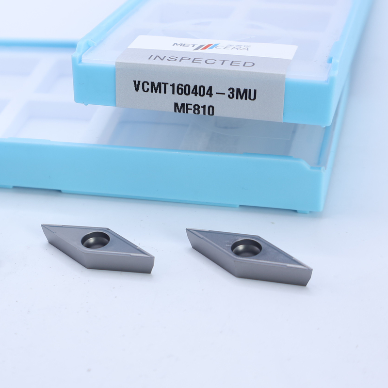 Bên ngoài và bên trong quay Carbide chèn VCMT11 VCMT16 tích cực CNC chèn với 3MU bán kết thúc chipbreaker