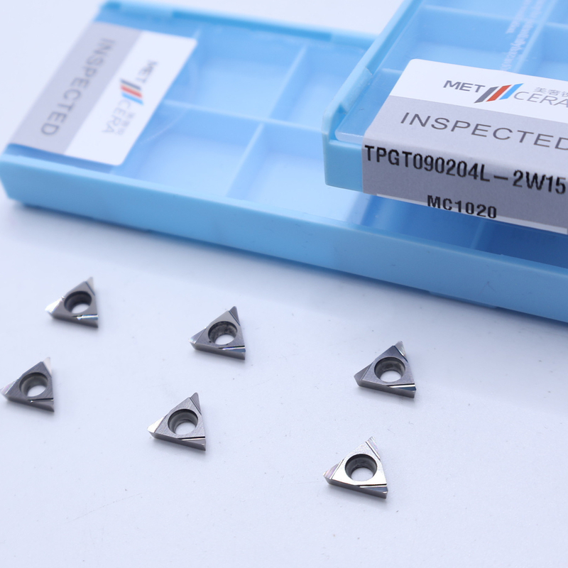 Cermet CNC Turning Insert TPGT0902 với 2W15 Sharp Finish Chip Breaker cho thép, kim loại, hợp kim chế biến