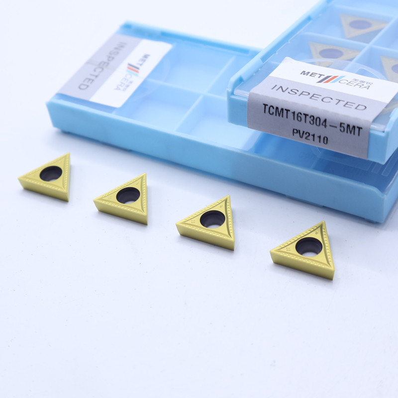 TCMT11 TCMT16 Đèn quay CNC tích cực với máy phá chip bán kết thúc 5MT, Đèn quay Cermet